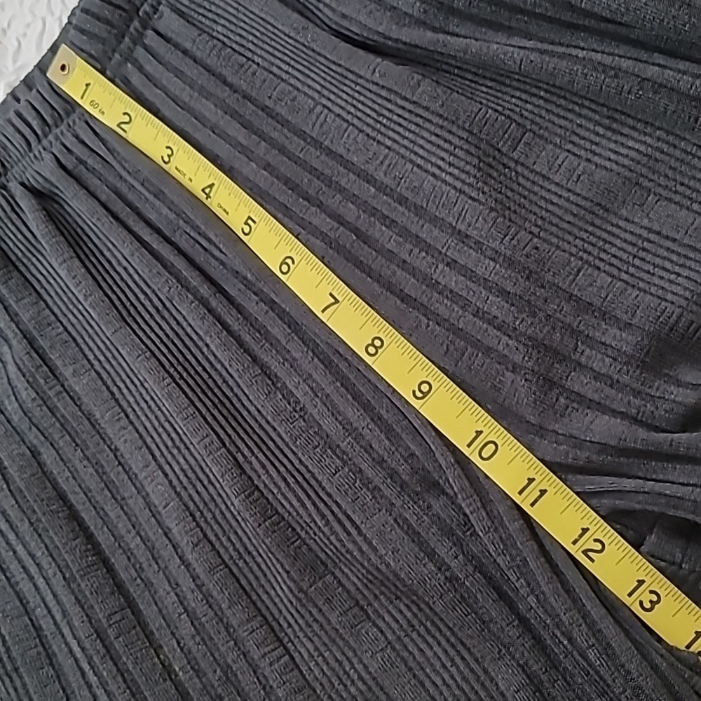 Ekouaer Ribbed Knit Casual Dark Gray Pull-On Pants, Size M - Picture 9 of 14